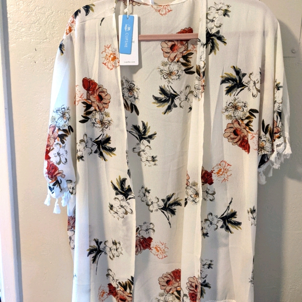CUPSHE Floral kimono